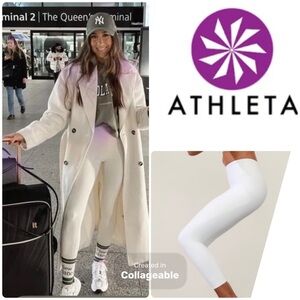 ‼️WOW‼️🤍ATHLETA SET🤍Bright White 🤍Workout Set. 💯 NWT‼️